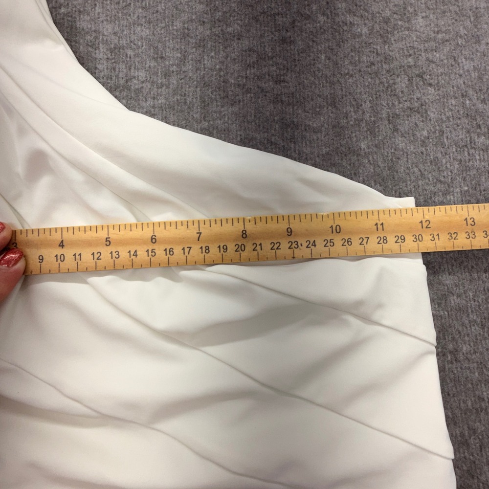 Summersalt The Ruched One-Shoulder One-Piece Swimsuit White Ivory Size 4 - Picture 6 of 10